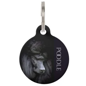 Poodle Pet ID Tag