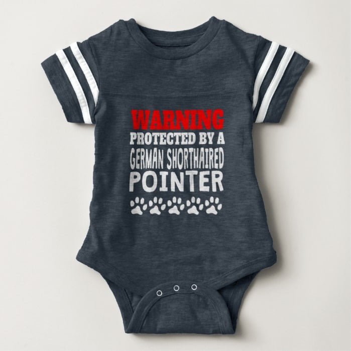 Protected By A German Shorthaired Pointer Baby Bodysuit