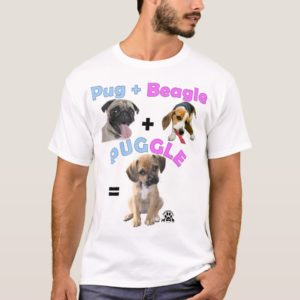 Pug + Beagle = Puggle T-Shirt