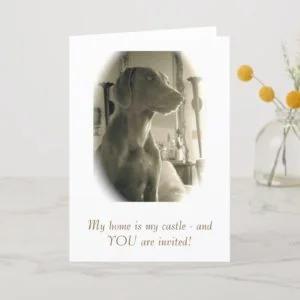 Queen of the castle invitation