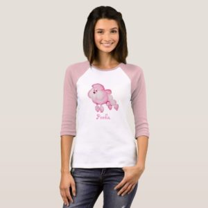 Retro Pink Poodle T-shirt