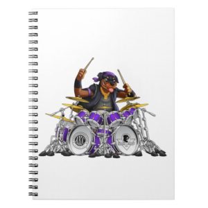 Rockin' Rottie Drummer Notebook