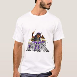 Rockin' Rottie Drummer T-Shirt