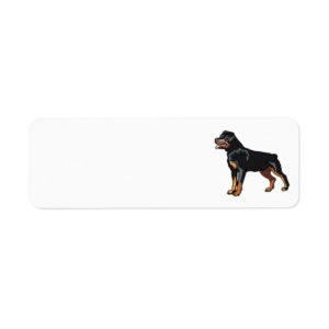 Rottweiler Address Label