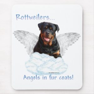 Rottweiler Angel Mouse Pad