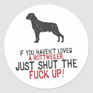 Rottweiler Classic Round Sticker