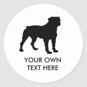 Rottweiler Classic Round Sticker