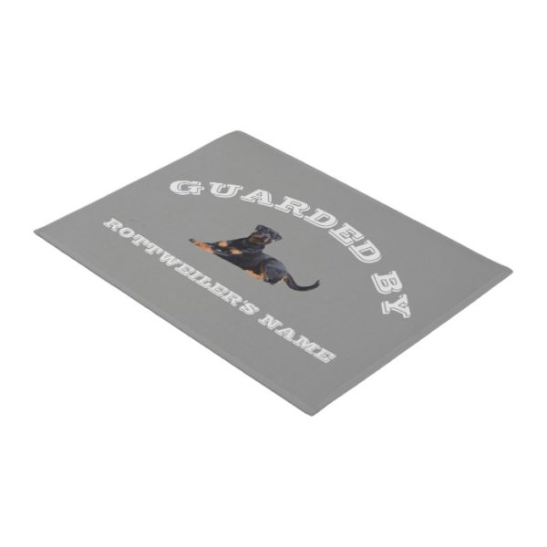 Rottweiler Dog Breed House Protection Custom Name Doormat