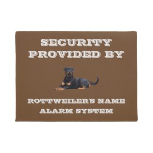 Rottweiler Dog Breed House Protection Security Doormat
