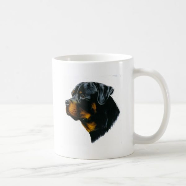rottweiler dog coffee mug