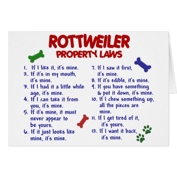 ROTTWEILER Property Laws 2