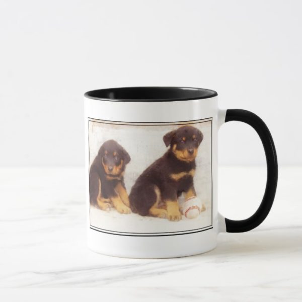 Rottweiler puppies mug