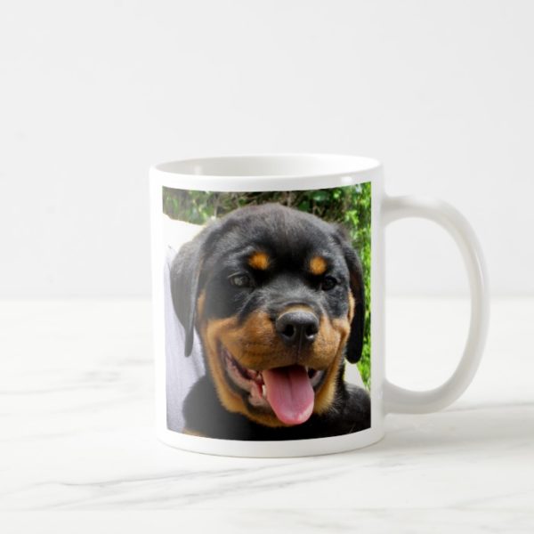 Rottweiler puppy face Dog Cute Coffee Mug