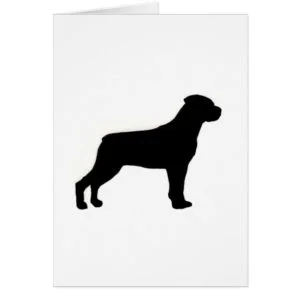 rottweiler silhouette