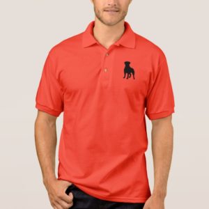 Rottweiler Silhouette Polo Shirt