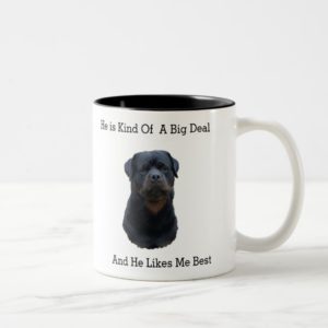 Rottweiler Two-Tone Coffee Mug