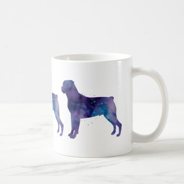 Rottweiler Watercolor Coffee Mug