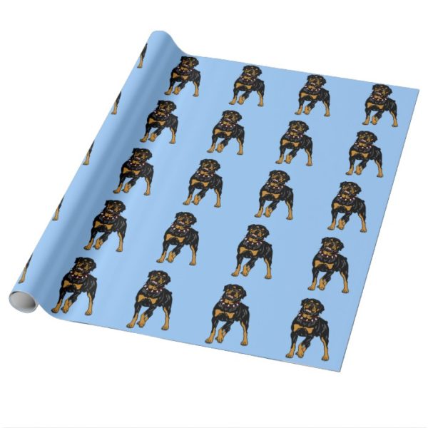 rottweiler wrapping paper