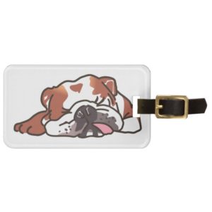 Sleeping Bulldog Bag Tag