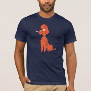 Smoking Poodle T-Shirt