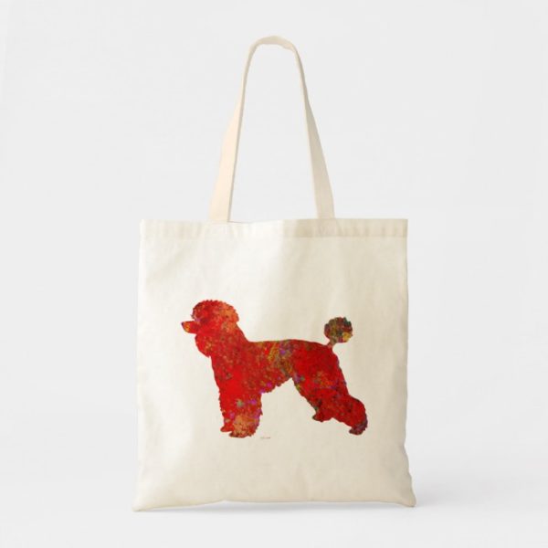 Spatter Art French Poodle Tote Bag