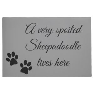spoiled sheepadoodle doormat