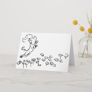 Springy Poodle Card