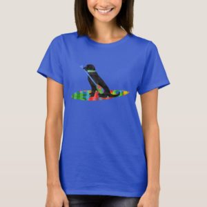 Stand Up Paddle Board Preppy Black Lab T-Shirt