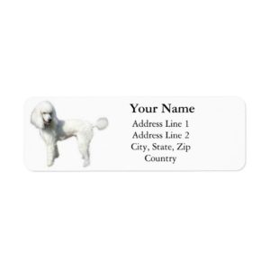 Standard Poodle Address Labels