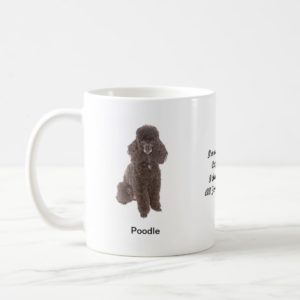 Standard Poodle Mug - With two images and a motif