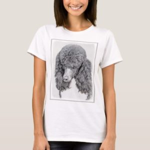 Standard Poodle Parti Painting - Original Dog Art T-Shirt