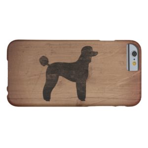 Standard Poodle Silhouette Rustic Case-Mate iPhone Case