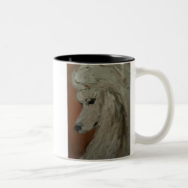 Standard Poodle Two-Tone Coffee Mug