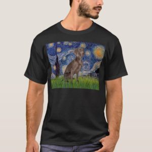 Starry Night - Weimaraner (Z) T-Shirt