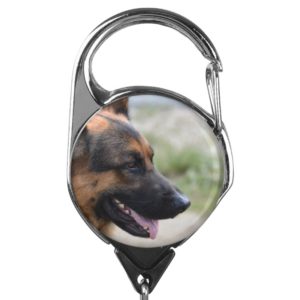 Sweet German Shepherd Dog Badge Holder