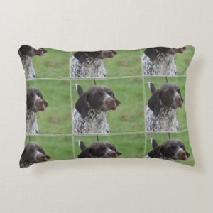 Sweet German Shorthaired Pointer Decorative Pillow