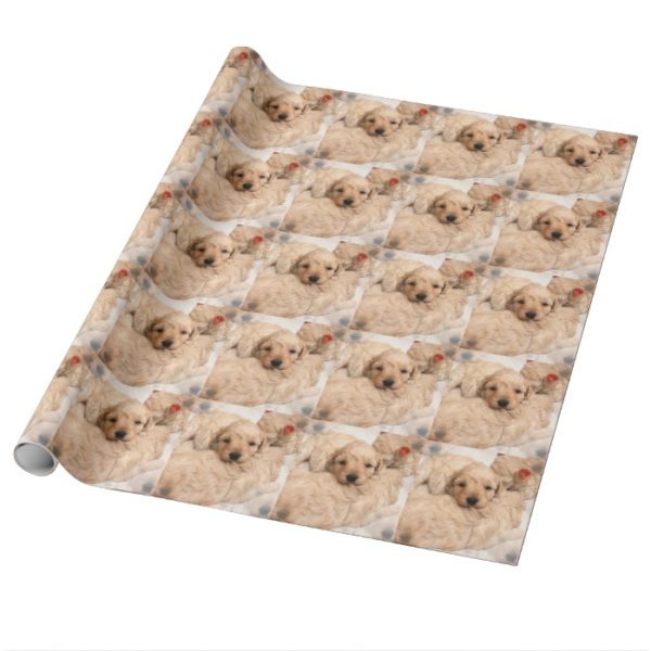Sweet Golden Retriever Wrapping Paper