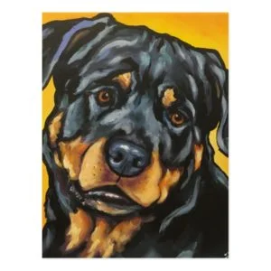 Sweet Rottweiler Postcard