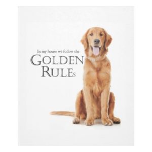 The Golden Rules Fleece Blanket