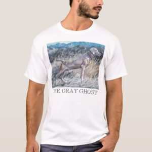 THE GRAY GHOST weimaraner t- shirt