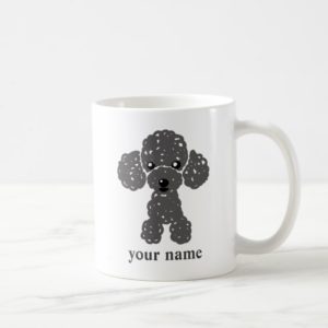 The toy poodle (black) name inserting which is coffee mug