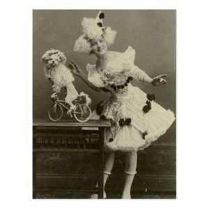 Vintage Funny Woman Dressed as Poodle Postcard