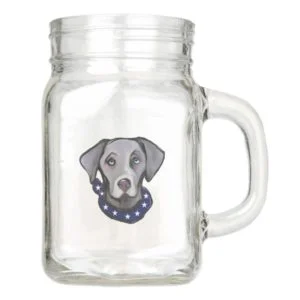 Weimarana Mason Jar