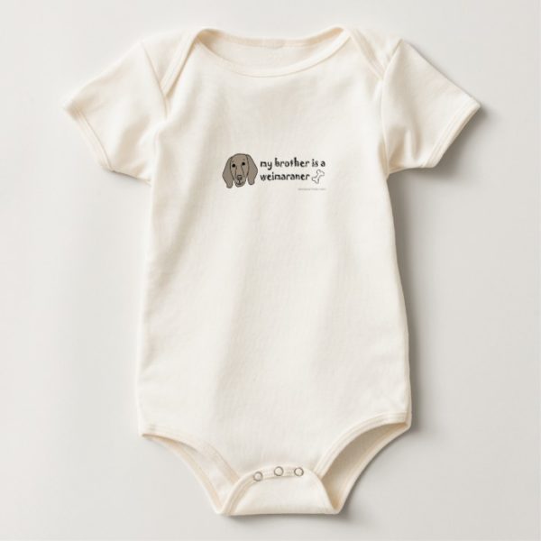 weimaraner baby bodysuit