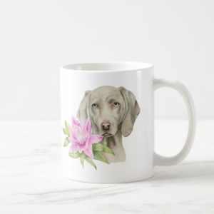 Weimaraner Dog Art Coffee Mug
