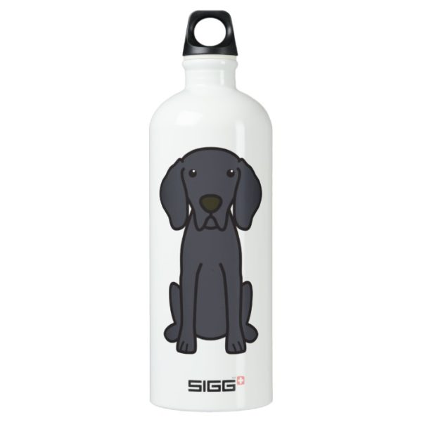 Weimaraner Dog Cartoon Aluminum Water Bottle