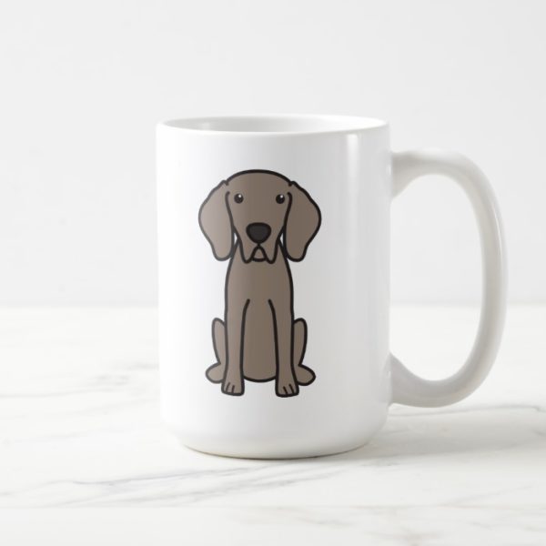 Weimaraner Dog Cartoon Coffee Mug