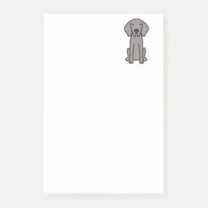 Weimaraner Dog Cartoon Post-it Notes