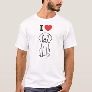 Weimaraner Dog Cartoon T-Shirt
