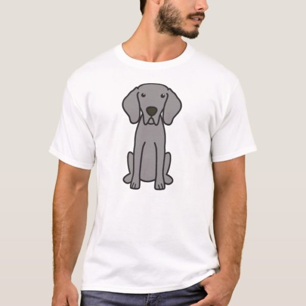 Weimaraner Dog Cartoon T-Shirt